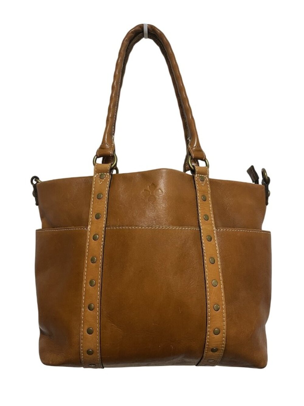 Patricia Nash Heritage Collection leather Tote Bag Tan Poppy Shoulder Handbag